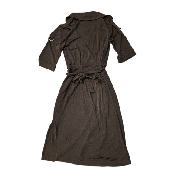 Women's Diane von Furstenberg Samara Wrap Dress Brown Size 2 - Picture 3 of 5